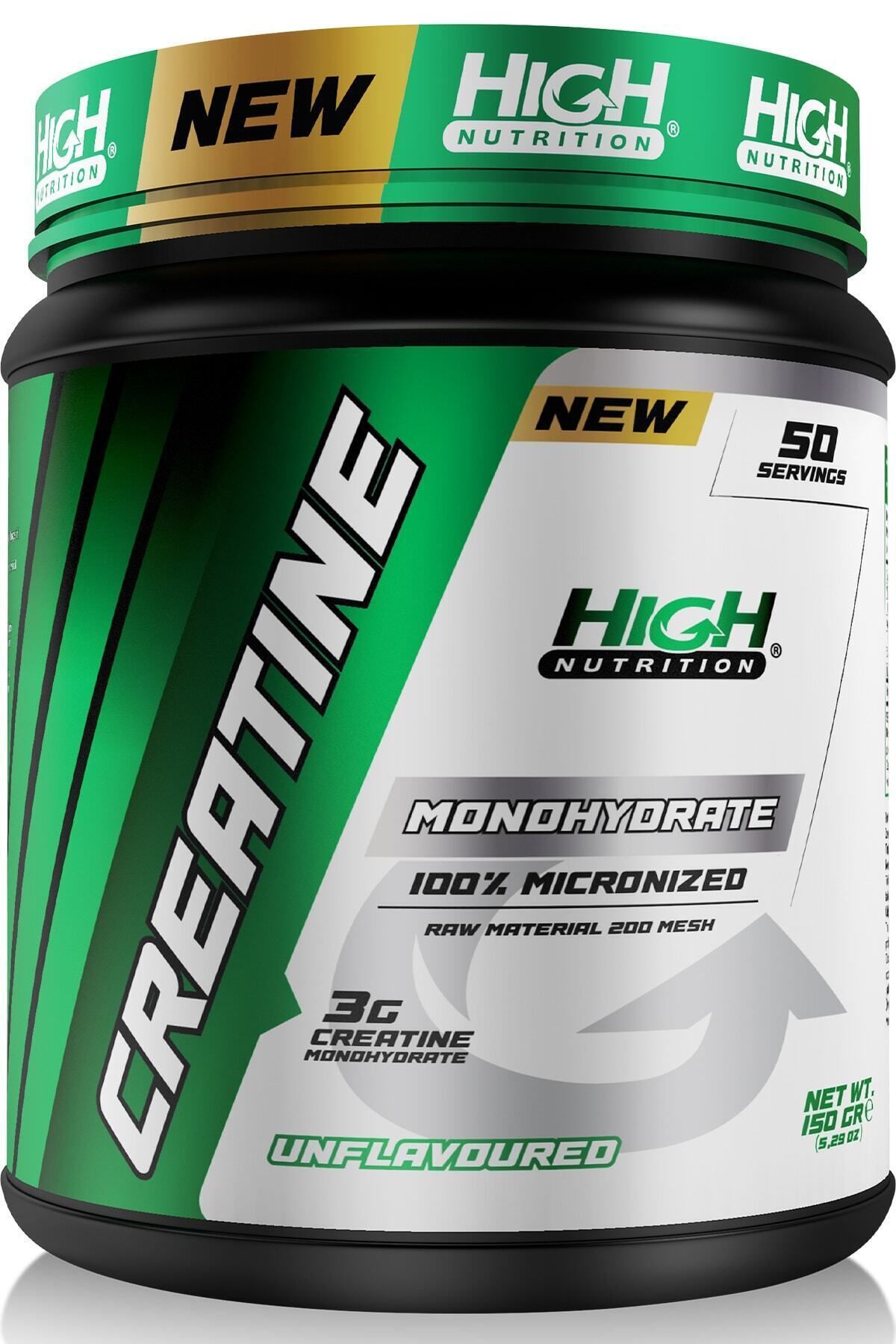 High Nutrition %100 Micronized Creatine Monohydrate 150 Gr 50Servis 1 Serviste 3 Gr Kreatine