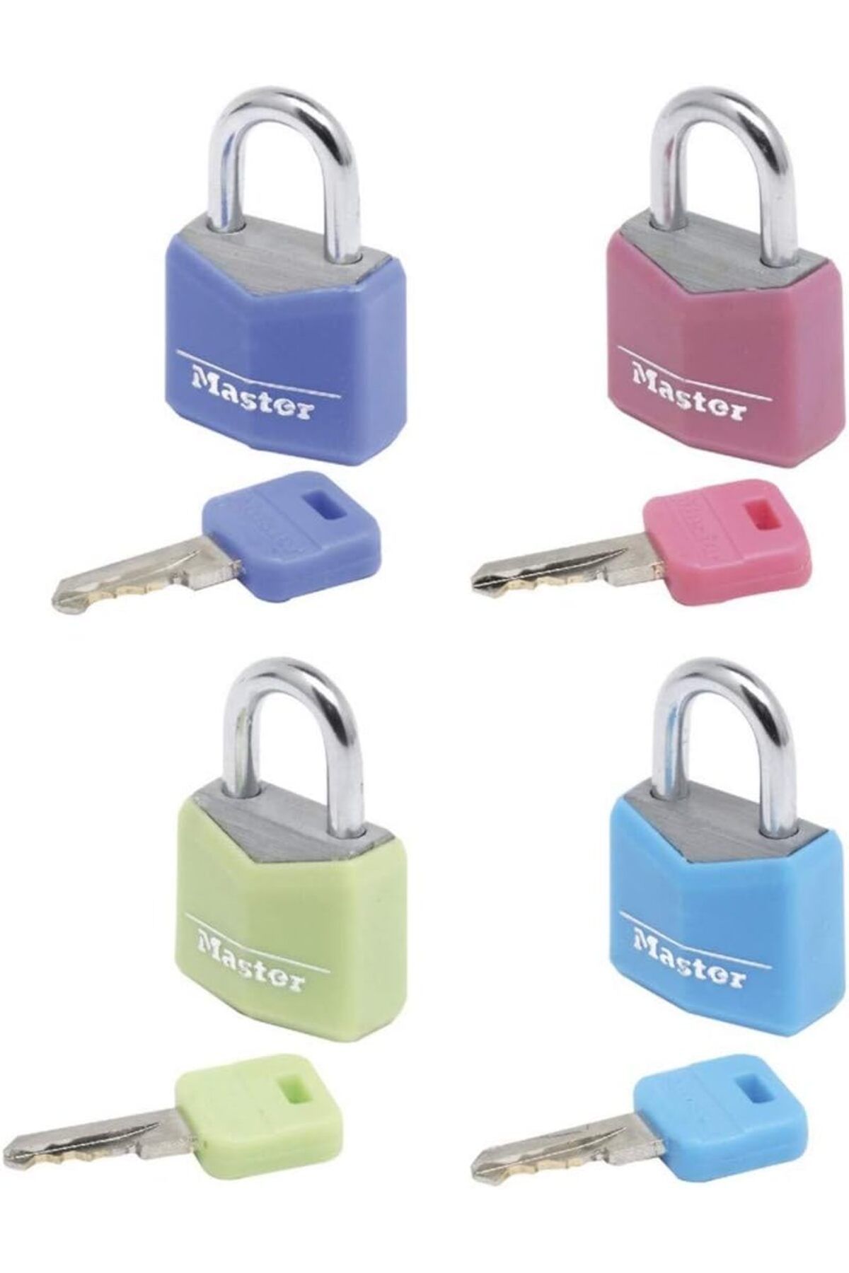 STOREMAX lvnmblya LOCK Küçük Asma Kilitler [4'lü Set] [Aynı kilit? end] 9120EURQCOLNOP - sırt çantala