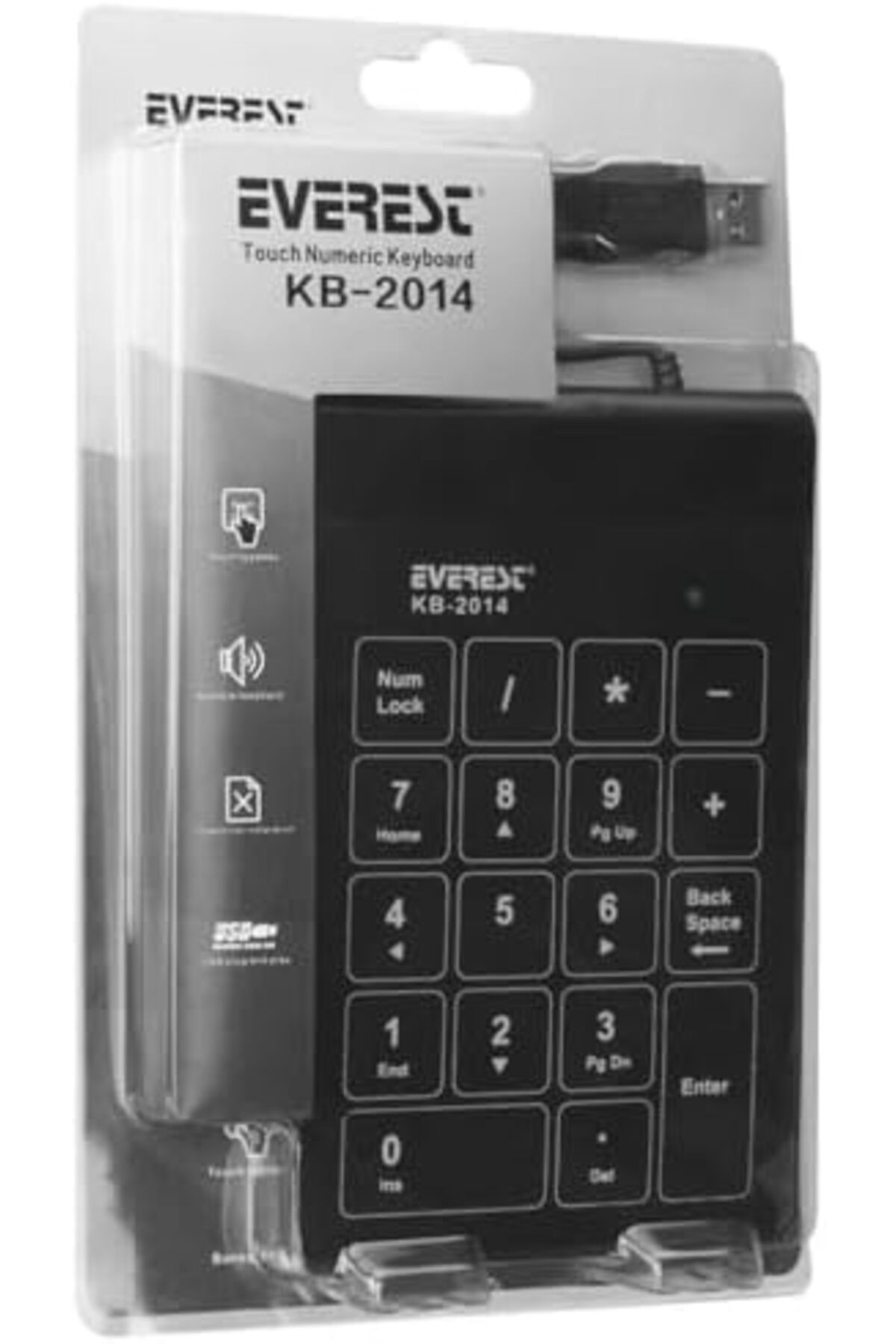 STOREMAX Erhnshp Standart Klavye Dokunmatik Numerik Siyah USB KB-2014 Yeni rnbuyshop 995340