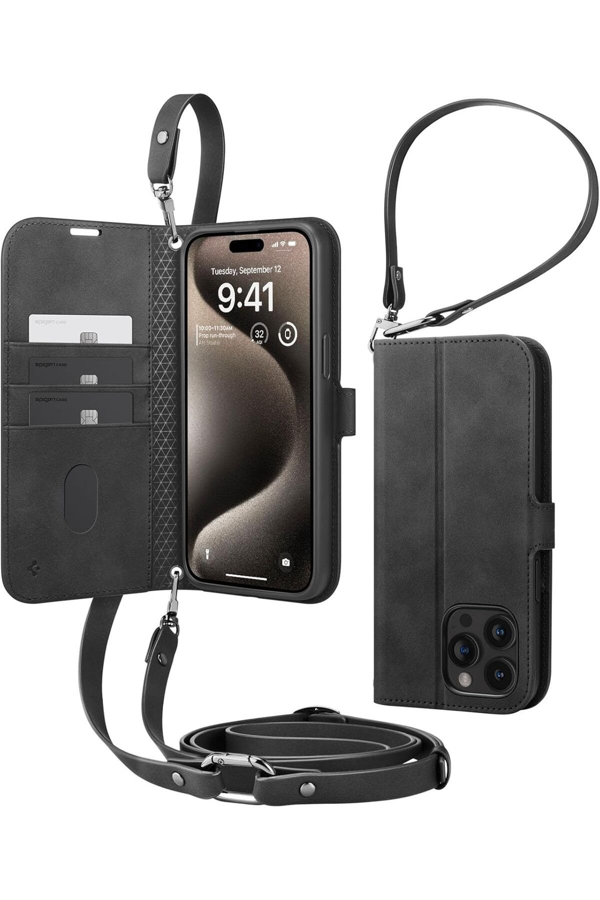 STOREMAX daliashops iPhone 15 Pro Kılıf Wallet S Pro Black - ACS06740 Star Collection 542167