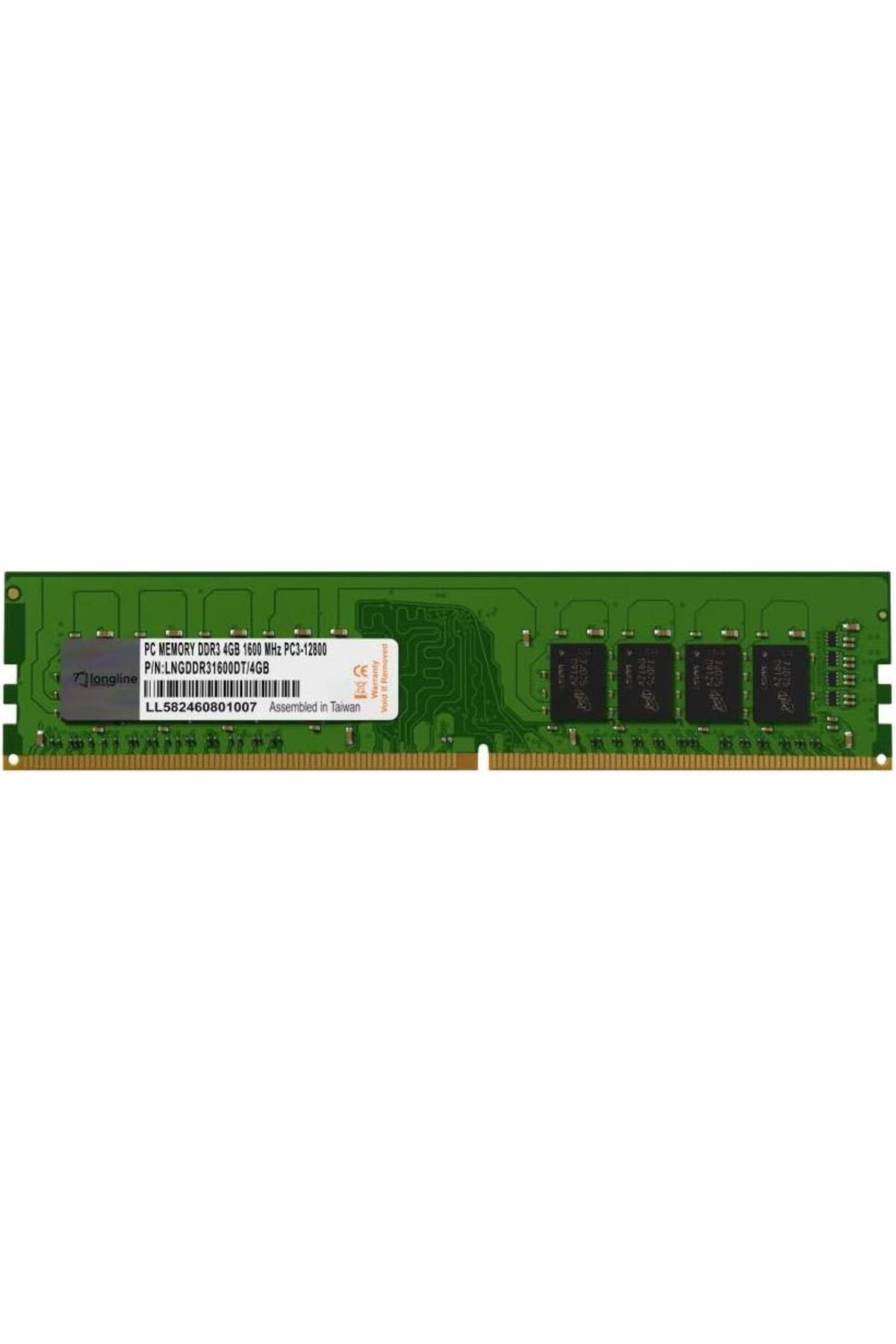 NcK LNGDDR31600DT/4GB 4GB DDR3 1600MHz Masaüstü PC Bellek CL11 PC3-12800