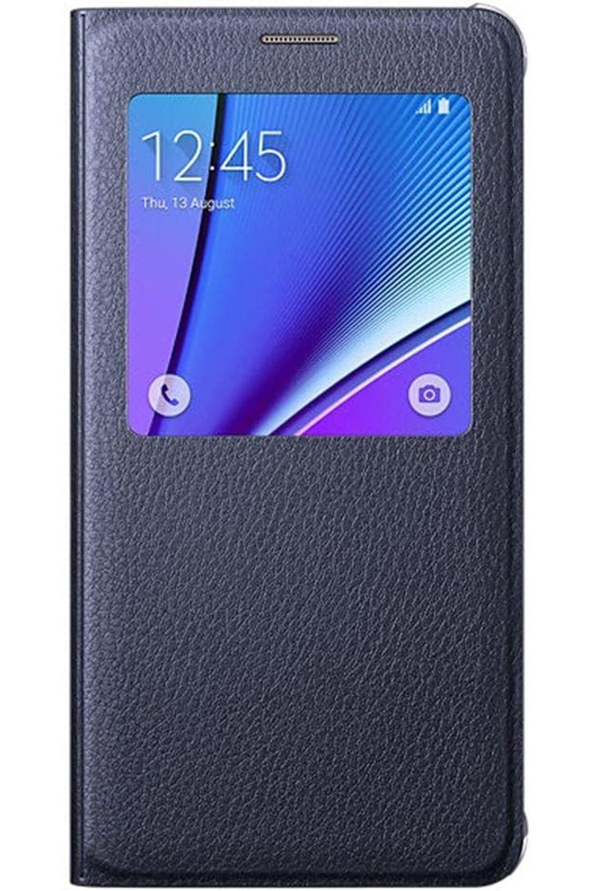 NcK Galaxy Note 5 S Wiew Cover Siyah Kılıf