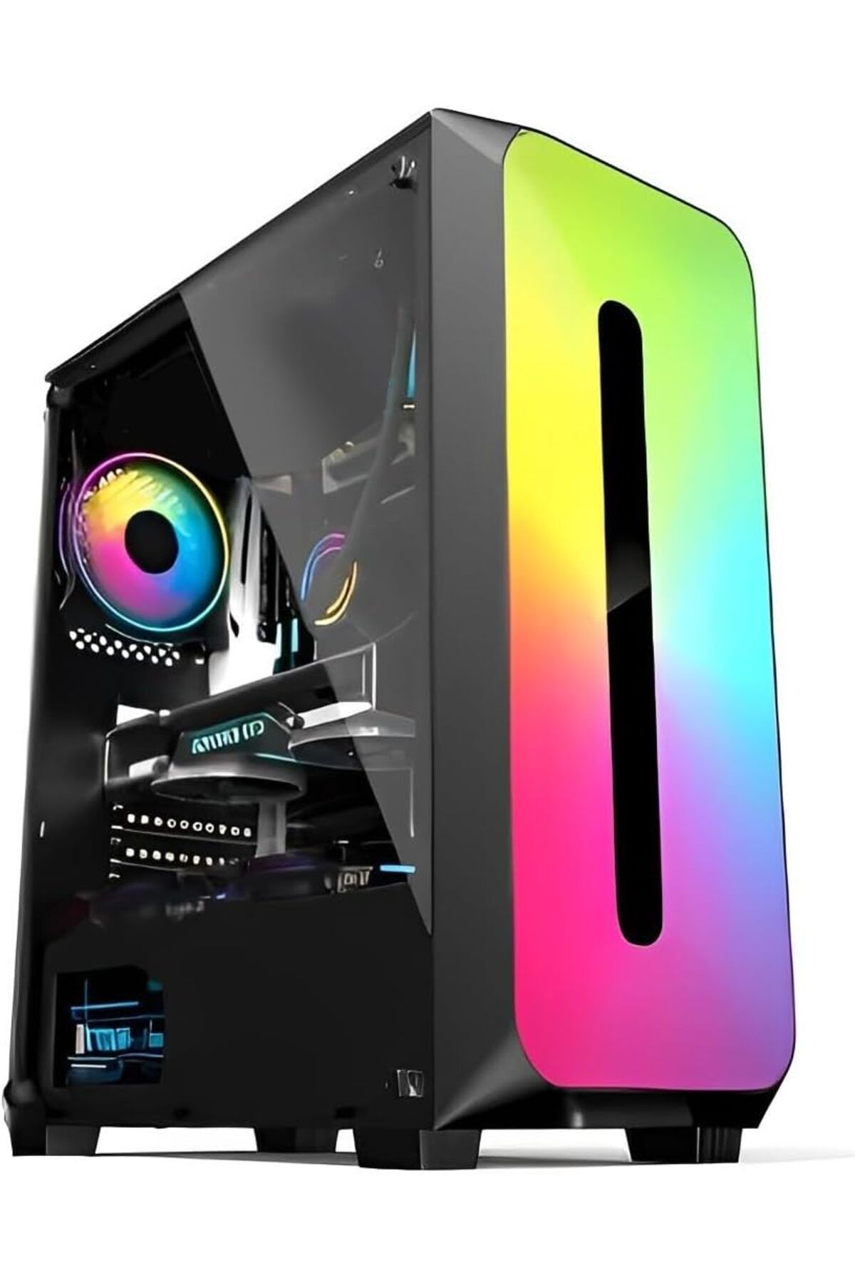 NcK Colorful 1 Fanlı ATX 10 Modlu Rgb Gaming Bilgisayar Gaming Oyuncu Kasası (0, Watt)