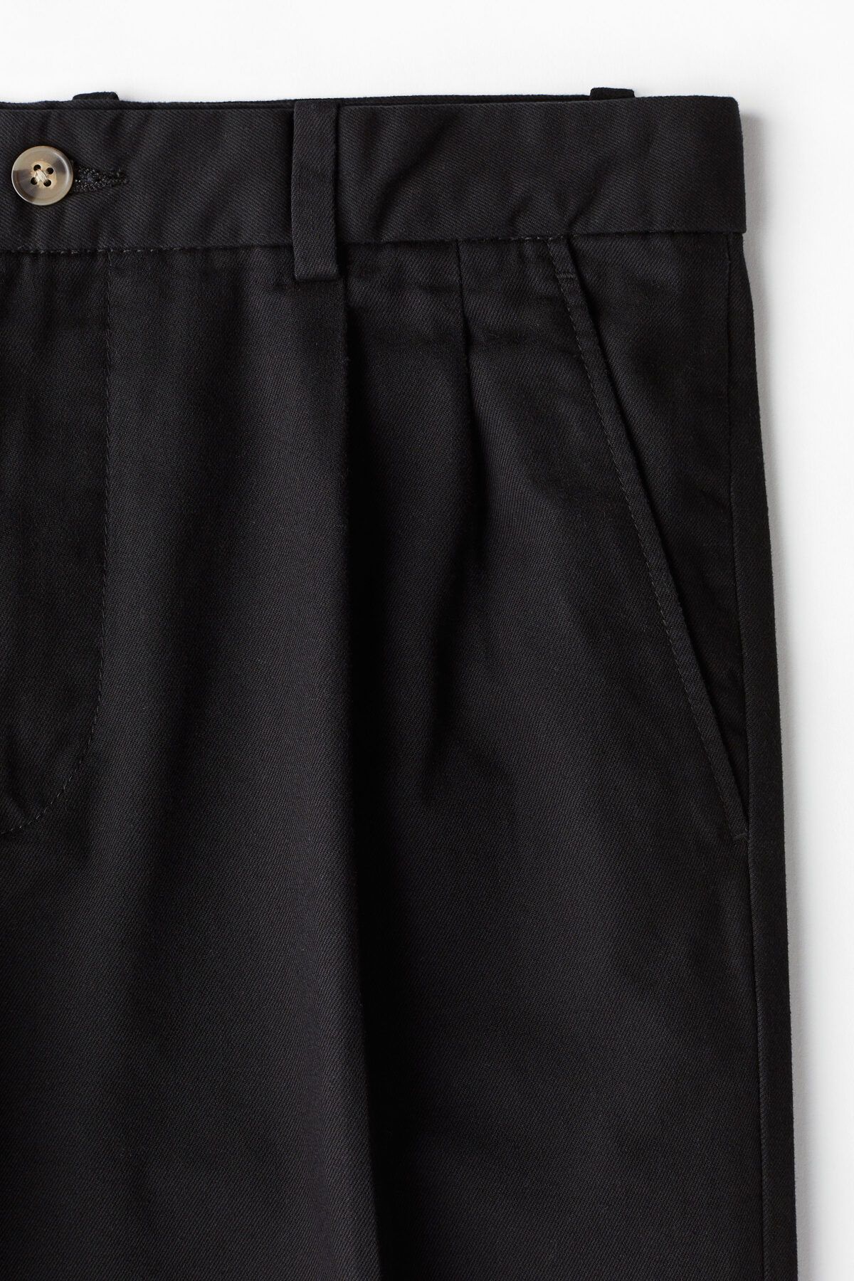 شلوار مشکی مردانه مناسب چینو به طور منظم با کف ردیابی شده H M H&M