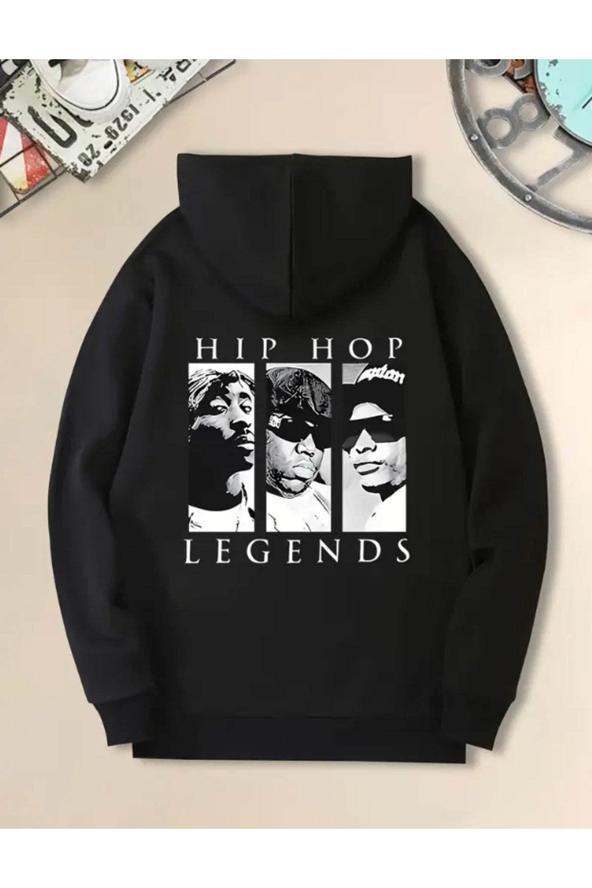 Marco Fresco Unisex Hip Hop Legends Baskılı Sweatshirt