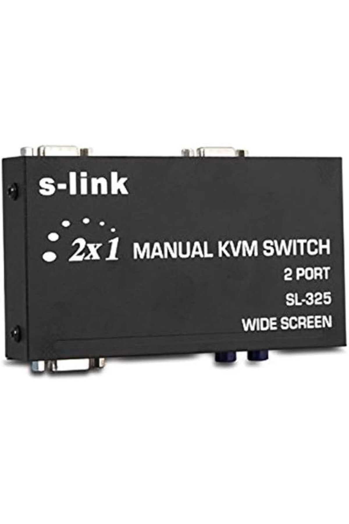 NcK SL-325 2 Port VGA+PS2 1.8m M/M Kablolu Manuel Kvm Switch