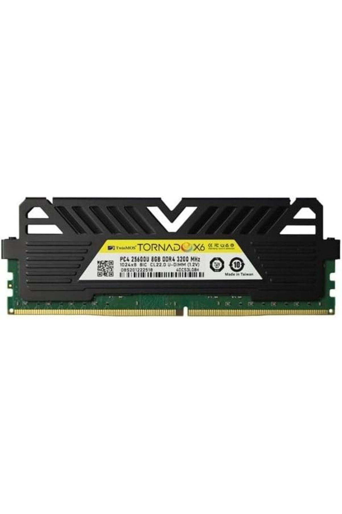 NcK DDR4 8GB 3200MHz CL22 TornadoX6 Desktop Ram (Soğutuculu)