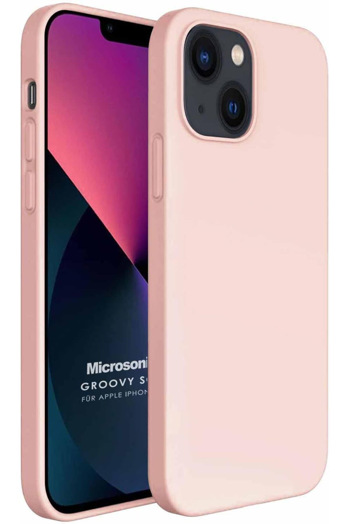 NcK Apple iPhone 13 için Kılıf Groovy Soft Rose Gold [iPhone 13 ile Uyumlu Kılıf - Rose Gold]