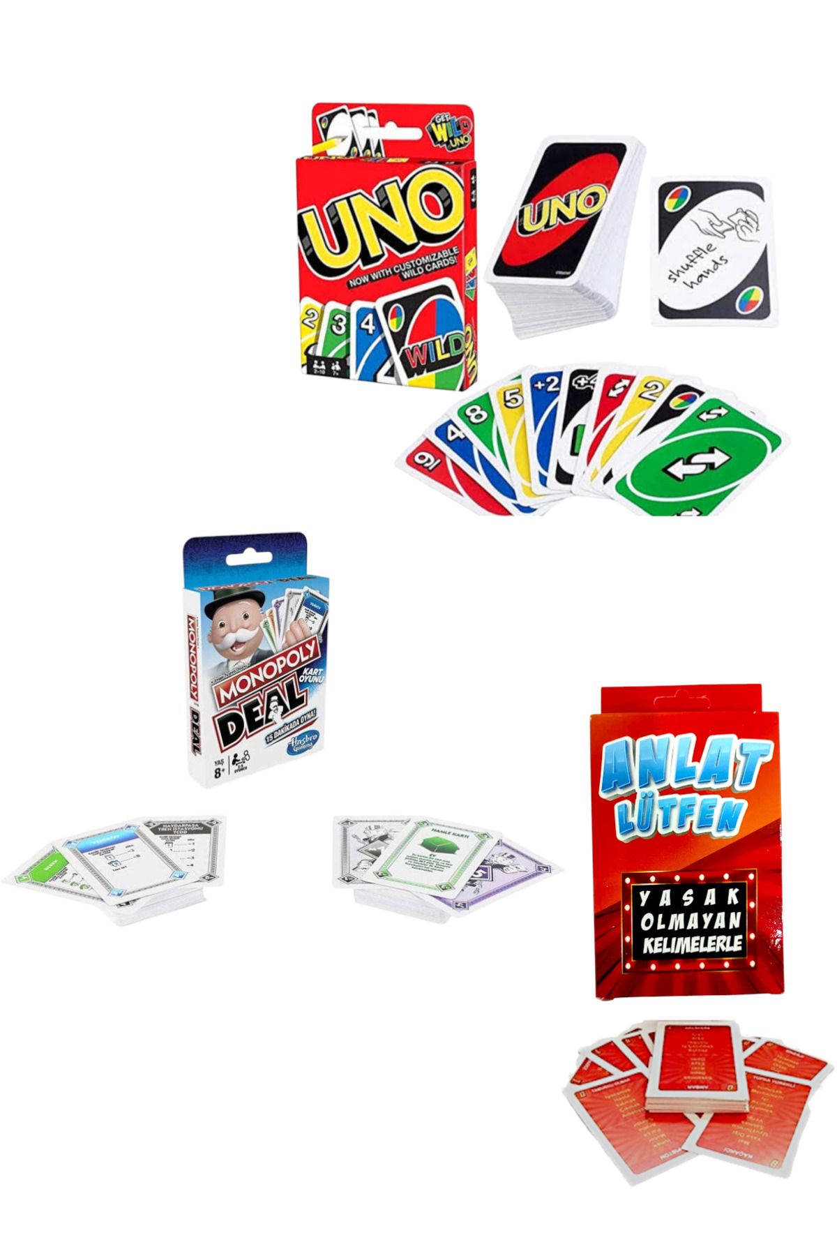 kaplantoys 3 Oyun 1 Arada (UNO-MONOPOLY-ANLAT LÜTFEN)