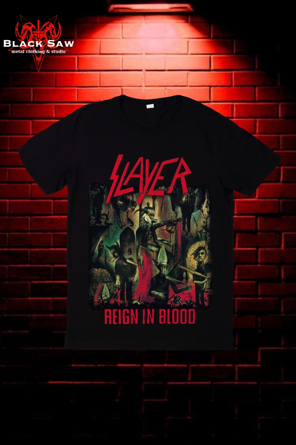 Valens Slayer Reign Of Blood Thrash Metal Grup Tshirti