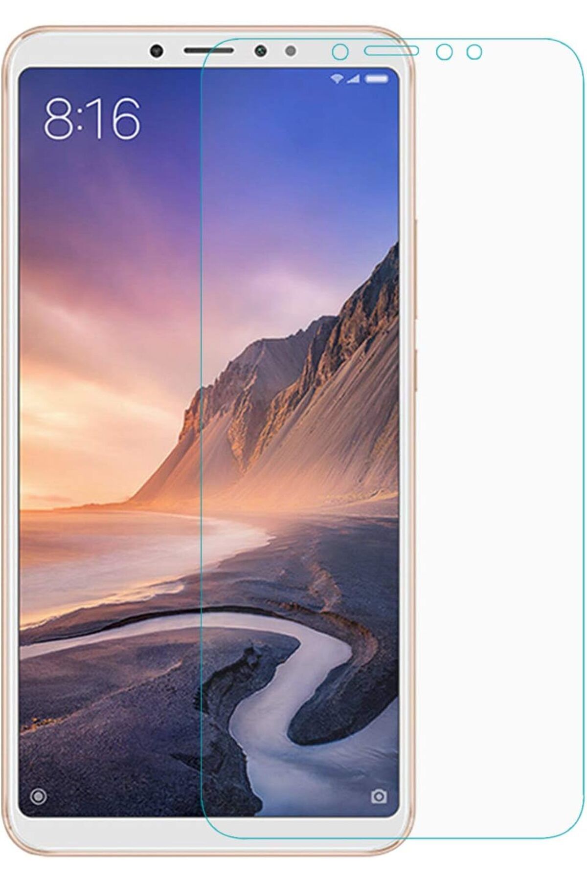 NcK Xiaomi Mi Max 3 Nano Cam Ekran koruyucu Kırılmaz film