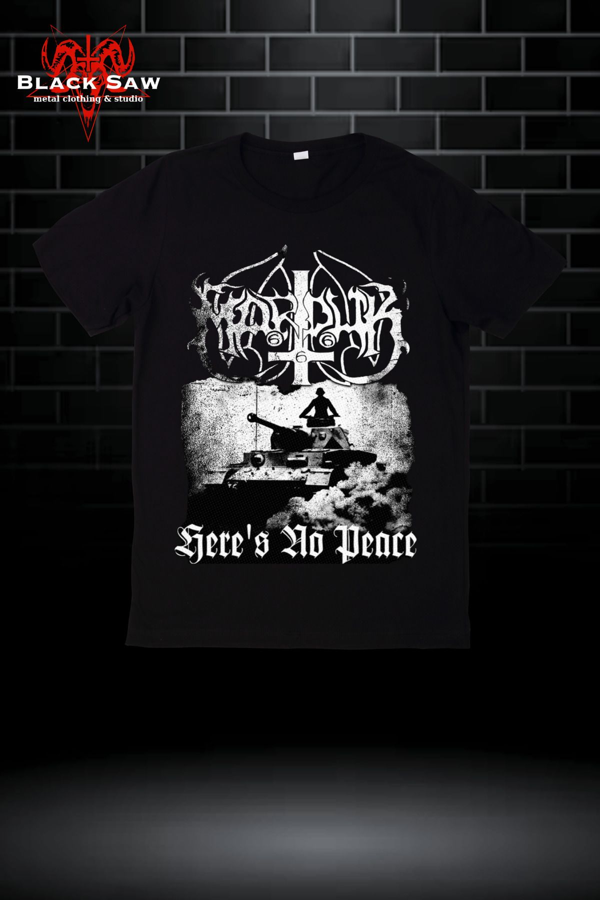 Valens Marduk Here's No Peace Black Metal Grup Tshirt