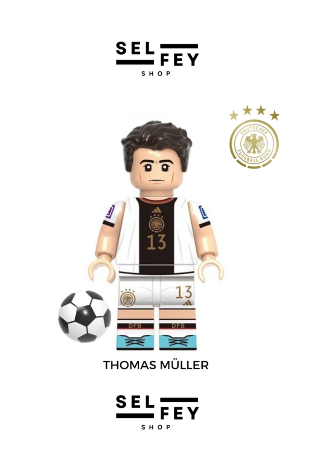 SelFey Lego Model Thomas Müller Anahtarlık