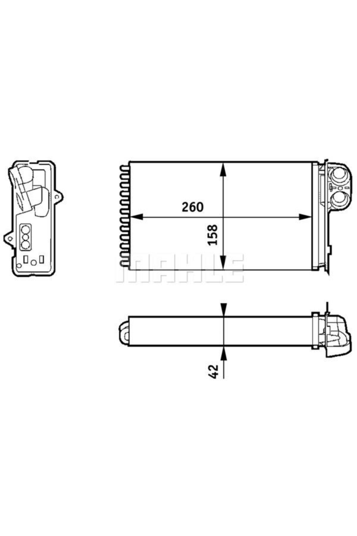 MAHLE KALORİFER RADYATÖRÜ SCENIC 1.4 1.6 97>99 1.9 2.0 99>03