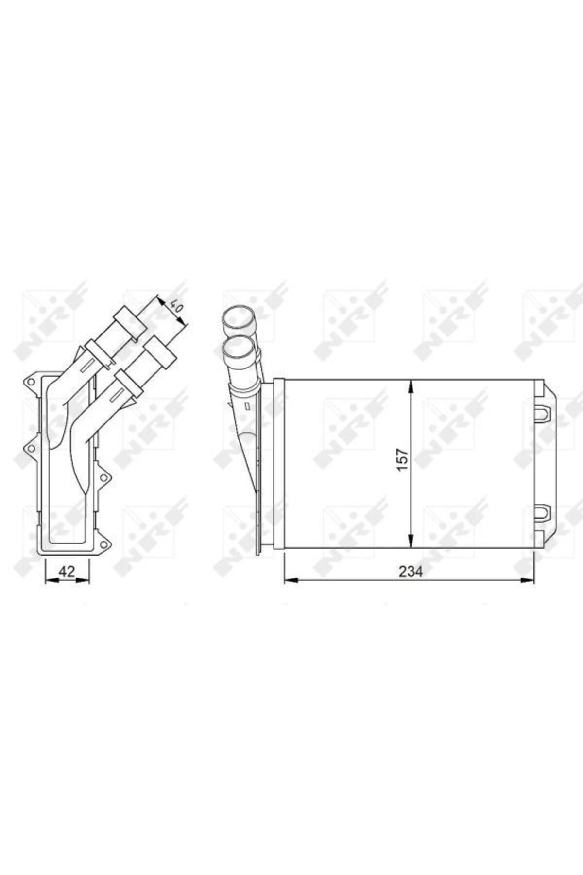 NRF KALORIFER RADYATORU P306 XSARA XANTIA ZX 1,6 1,8 2,0 1,4 HDI 1,5 D 97>05 BEHER TIPI