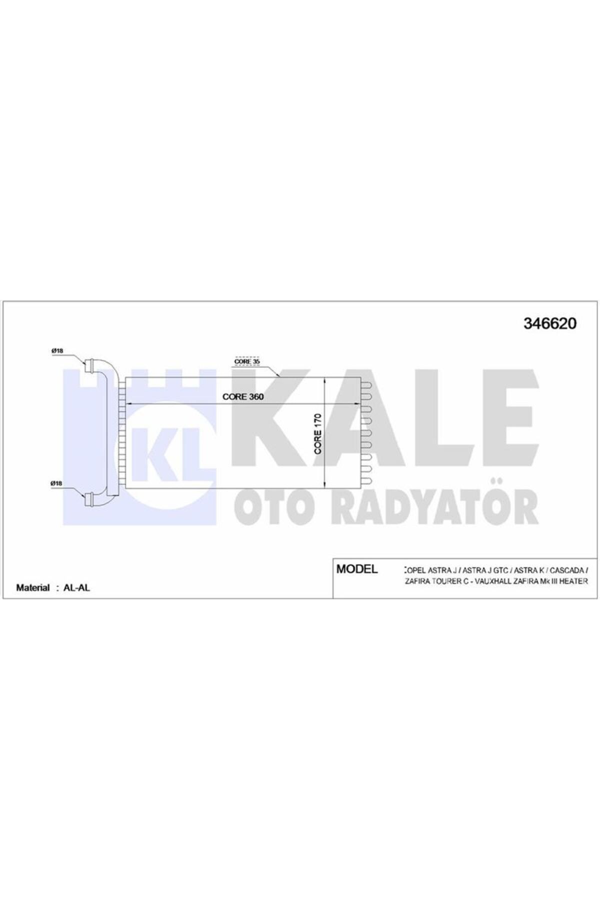 KALE RADYATÖR KALORIFER RADYATORU CRAFTER SPRINTER 06>