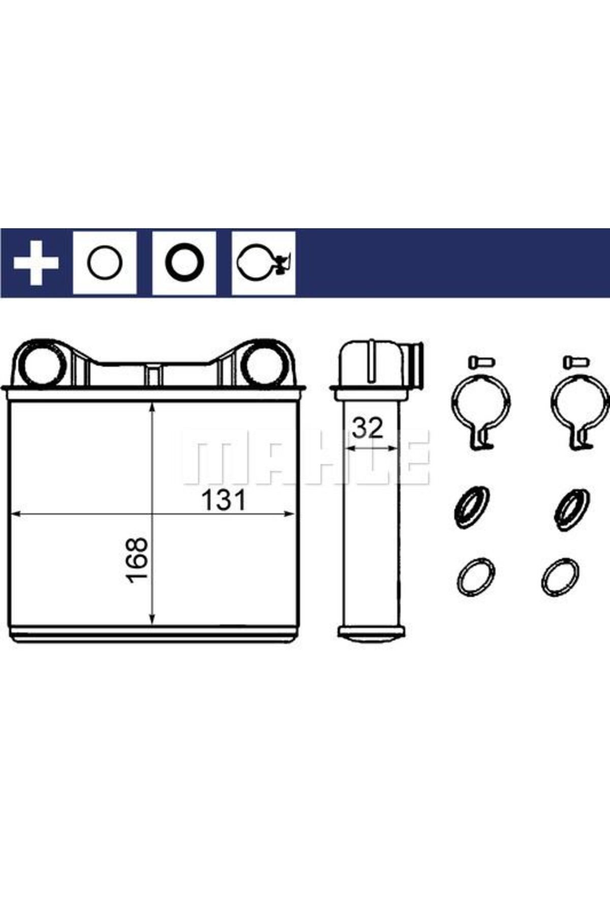 MAHLE KALORIFER RADYATORU X164 06>12 W164 05>11 W251 06>12