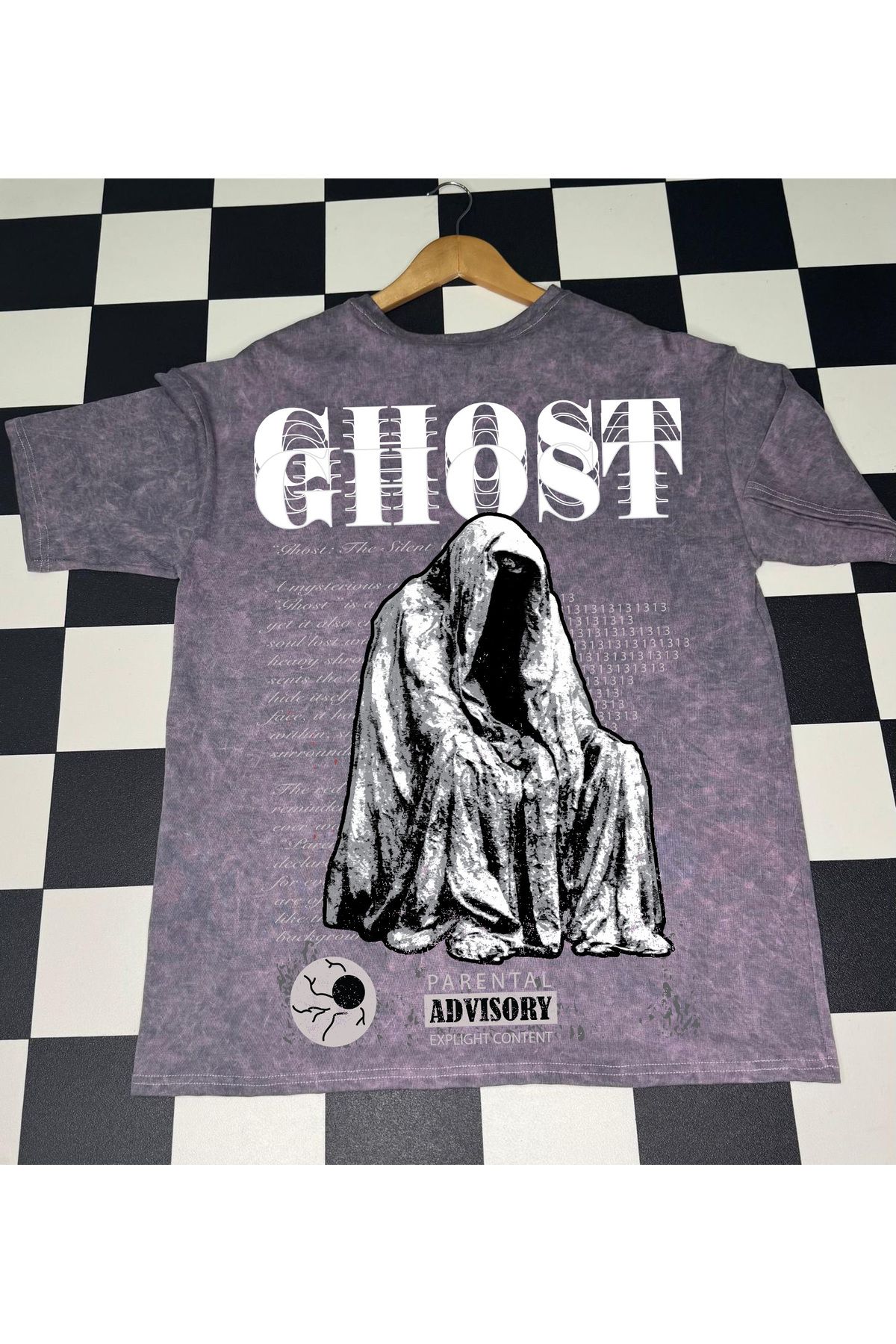 TOMRİS TASARIM GHOST BASKILI T-SHİRT