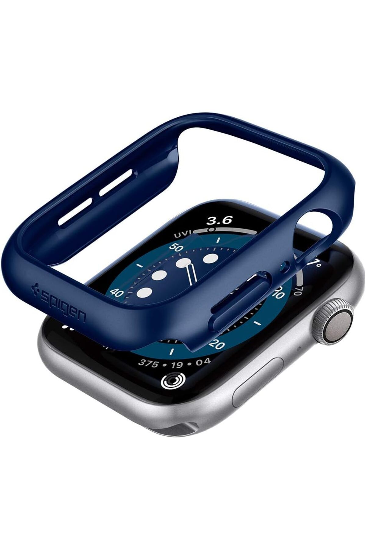 NcK Apple Watch 44mm (Seri SE2/6/SE/5/4) Kılıf Thin Fit Metallic Blue - ACS02223