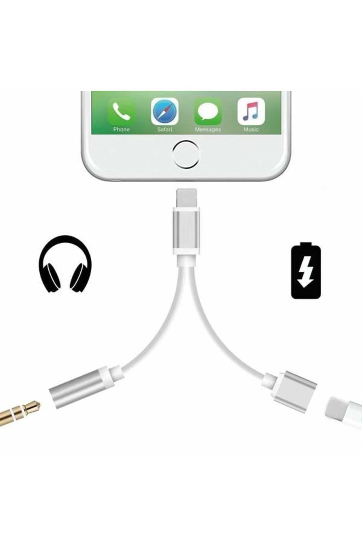 CODEGEN Apple iPhone Lightning + 3.5mm Stereo Dönüştürücü Çoklayıcı Adaptör CDG-CNV51