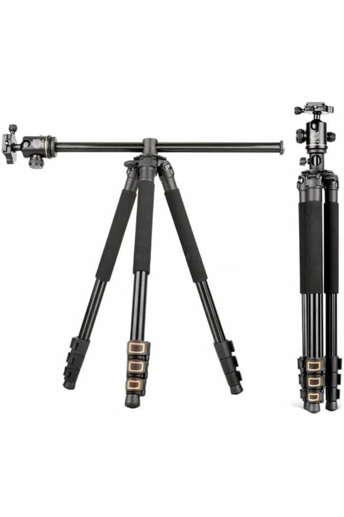 NcK HT-T07 Profesyonel Tripod 200 Cm Yatay Kullanım Çok Fonksiyonlu Panoromik Kafa 360 Derece Dönebilir