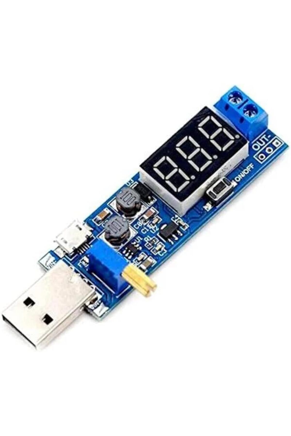 NcK DC-DC USB Boost Güç Regülatör Modülü 3.3V 5V - 9V 12V 24V Masaüstü Güç Modülü