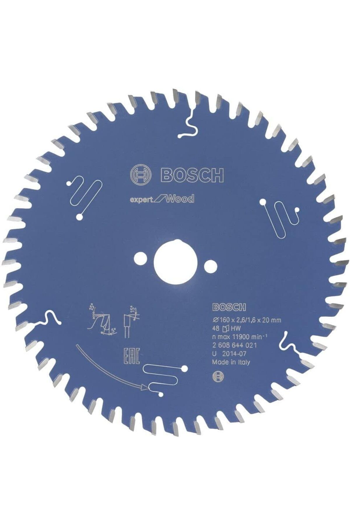 STOREMAX shopmst dairesel testere bıçağı Expert için ahşap, 160 x 20 x 2,6 mm, diş sayısı 48, 1 adet