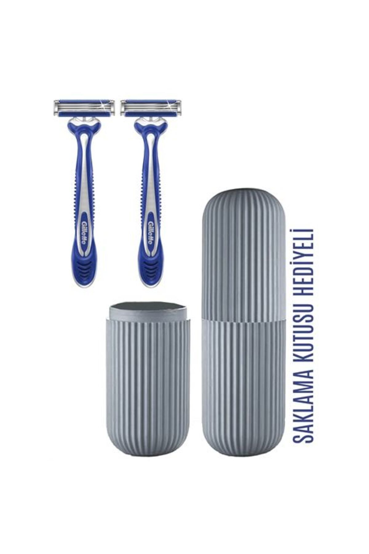 ACSMarket Gillette Blue3 2 Adet Tıraş Bıçağı Özel Kutulu Set