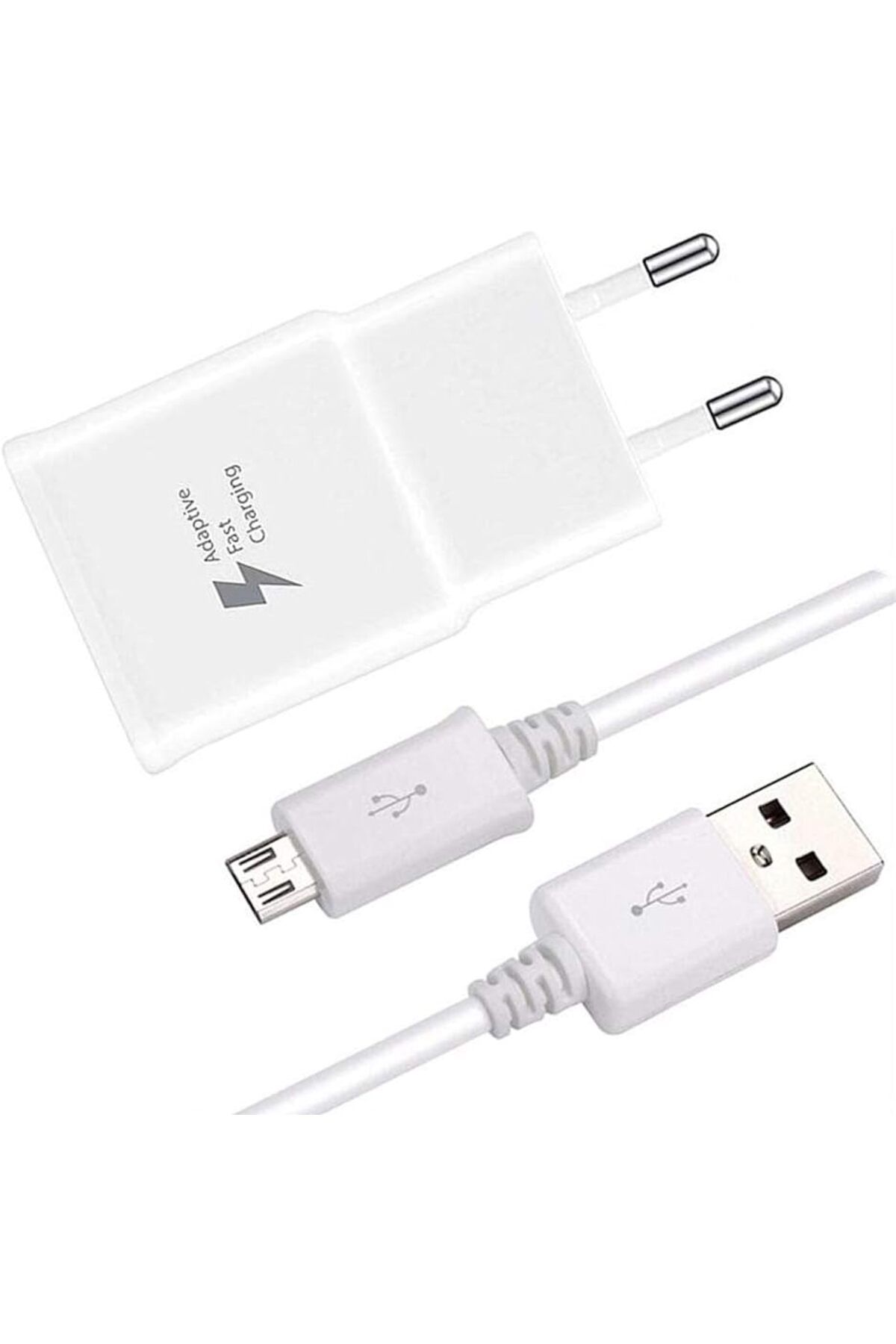 NcK ‎EP-TA20EWEUGTR Şarj Aleti, USB Type A (15W), Hızlı Şarj Teknolojisi, Beyaz - Micro USB Kablo Dahil