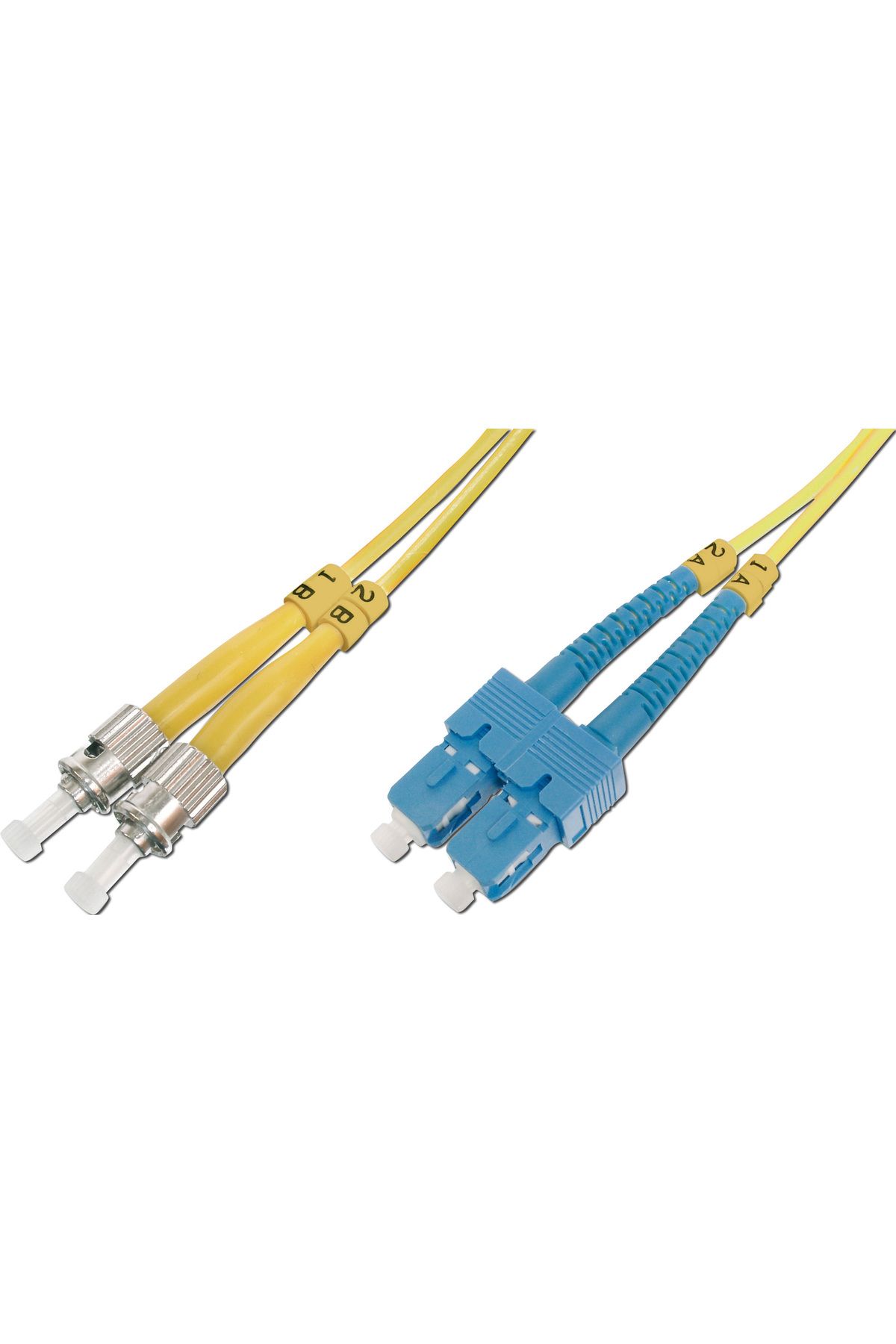 evimdeyokyok Beek ST-SC Fiber Optik Patch Kablo, 9/125 µ, Singlemode, 3.0mm, Duplex, OS2, LSZH, 3 metre TdrTR