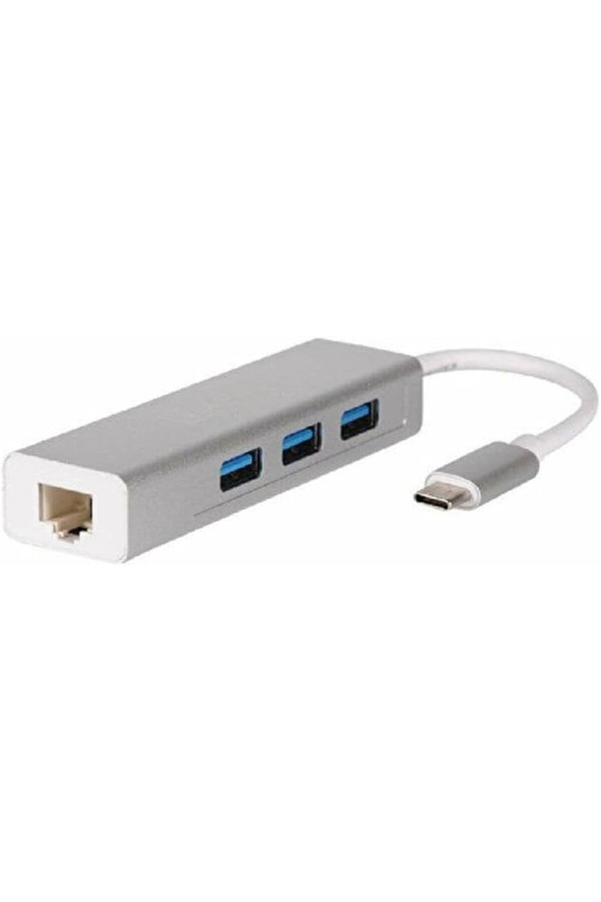 NcK FC05 Type-C To 3 X 3.0 USB + RJ45 LAN Ethernet Çevirici MacBook Uyumlu