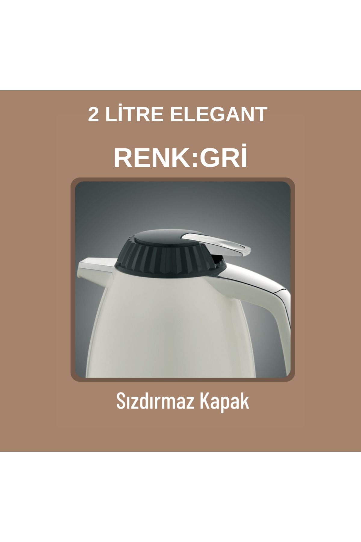 Star Termos 2 Litre Elegant Serisi Cam Termos Sızdırmaz Kapak