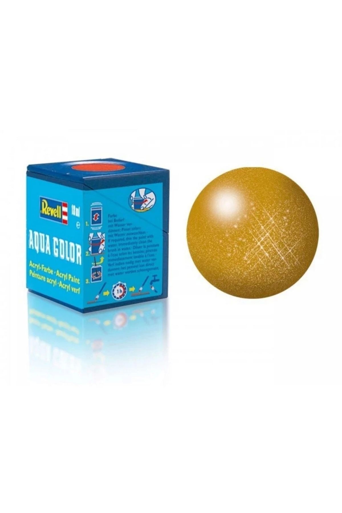 Basic Fun Çocuk Revell 92 - Aqua Color Brass - Metallic Boya - 18 ml