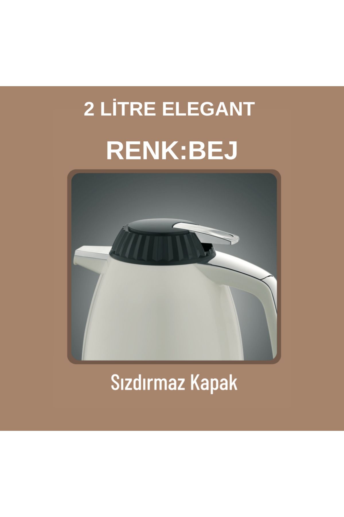 Star Termos 2 Litre Elegant Serisi Cam Termos Sızdırmaz Kapak