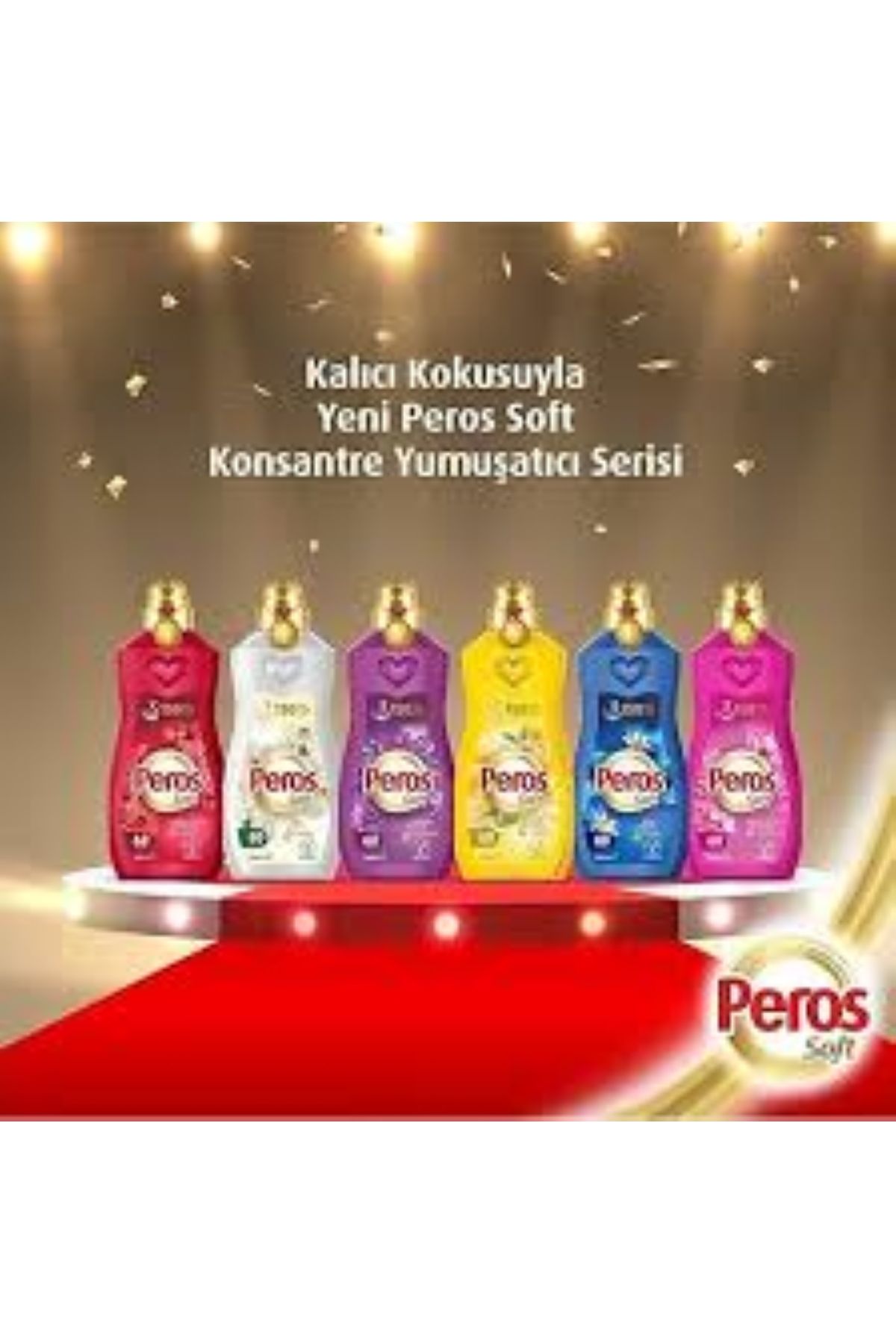 Peros 6 ADET FARKLI SOFT SERİSİ--Konsantre Yumuşatıcı 1440 ml X 6Lı Süper Karma Paketi