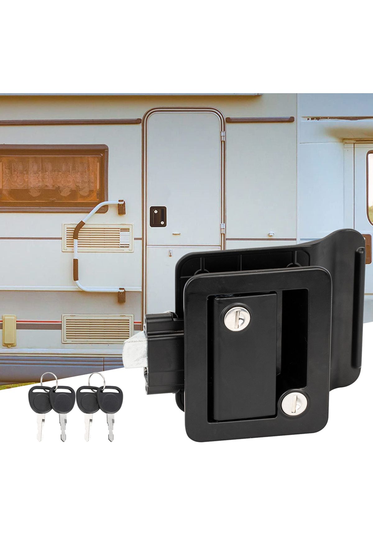 Choice-DaierTek RV Trailer Camper Entry Door Lock RV Door Lock Replacement Double Open Door With Deadbol... 7