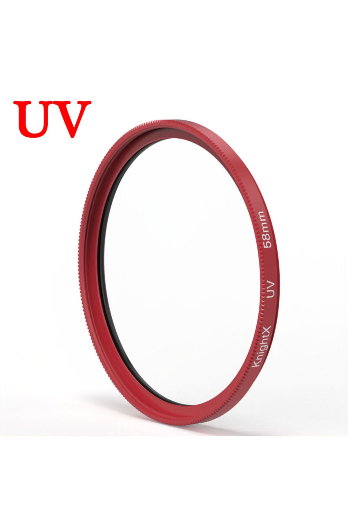 Choice-58mm Red Frame Uv Filter Lens Protector 49mm 52mm 55mm 58mm 62mm 67mm 72mm 77mm For Fuji Sony Canon 2
