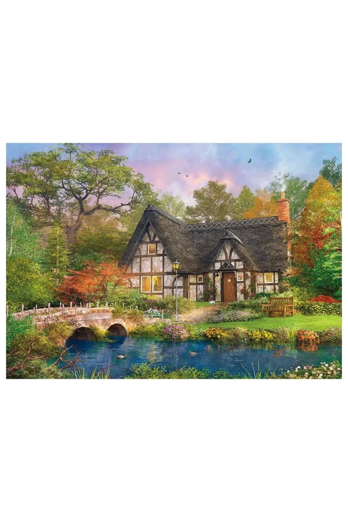 TWOX Çocuk KS The Stoney Bridge Cottage 2000 Parça Puzzle