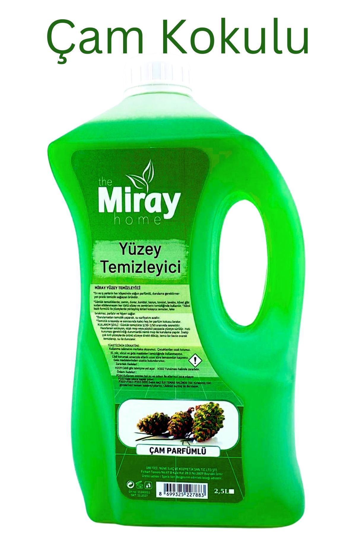 miray home Yüzey Temizleyici Çam Kokulu 2.5L Ekonomik Boy