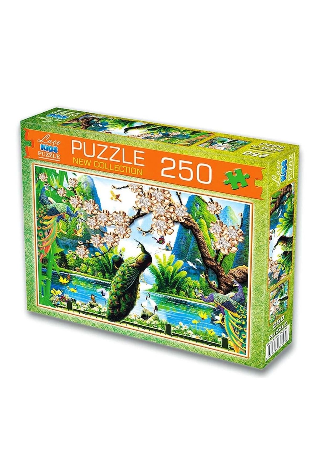 Finetoo Çocuk 250 Parça Tavus Kuşu Puzzle