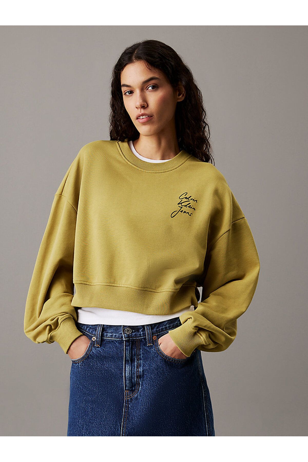 Calvin Klein SCRIPT INSTITUTIONAL CREWNECK