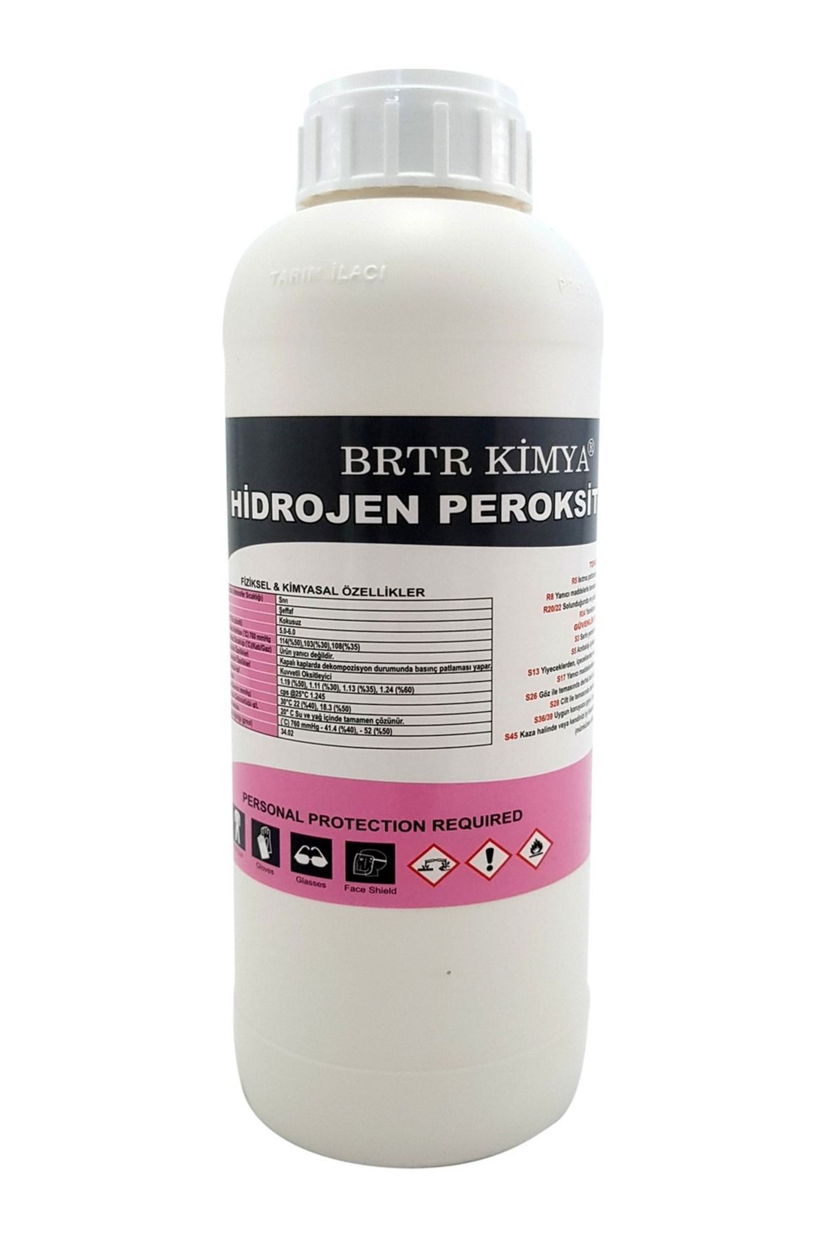 Brtr 1 Lt %50 Hidrojen Peroksit - Teknik Kalite