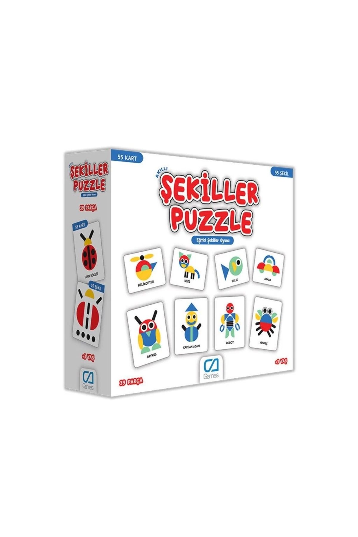 TWOX Çocuk 5114 CA Games, Şekiller Puzzle / +3 yaş