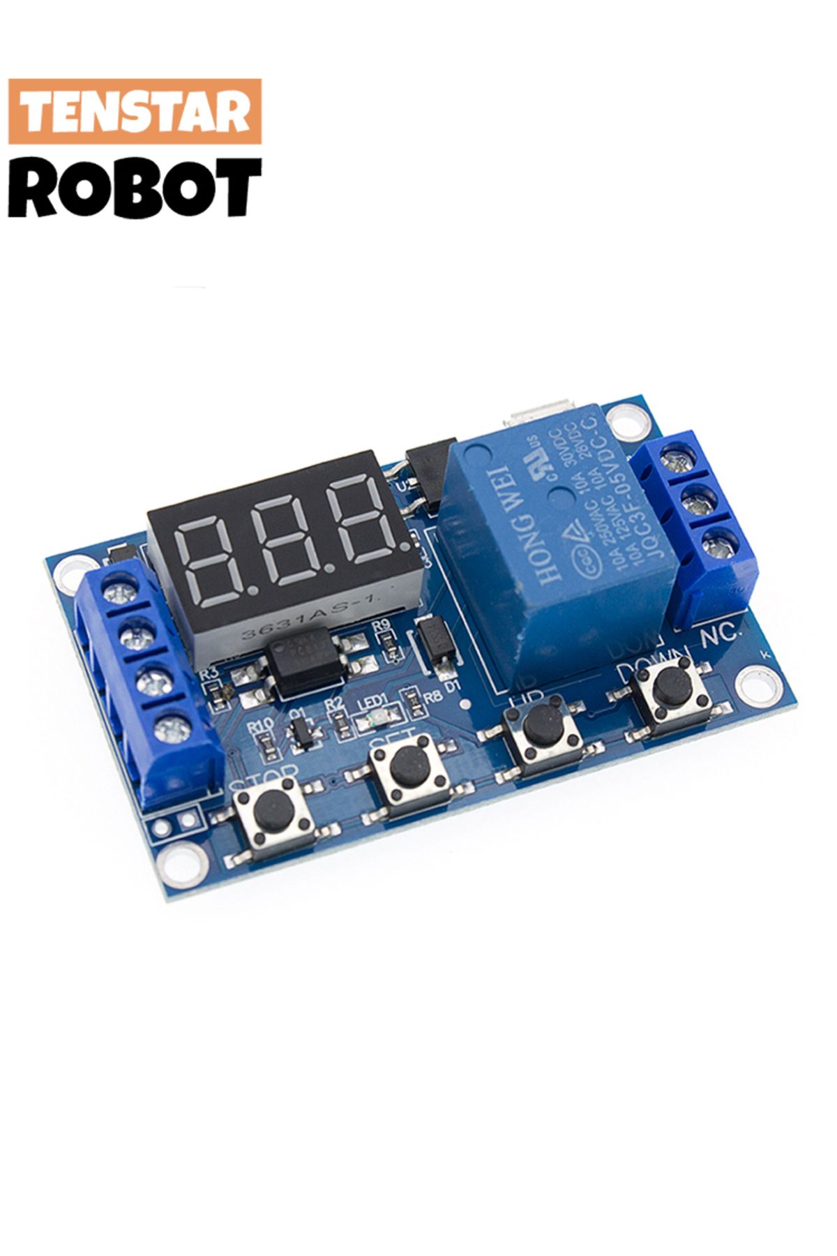 BOARDTSTAR-DC 6-30V Support Micro USB 5V LED Display Automation Cycle Delay Timer Switch Off Delay Time Rela... 7