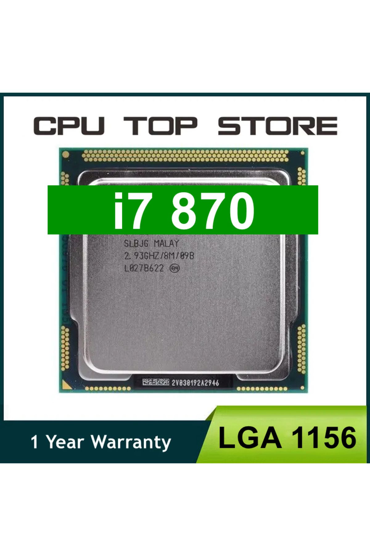 Choice-Used Core i7 870 2.93GHz Quad-Core L3 8M Processor Socket LGA 1156 CPU SLBJG 95W 1