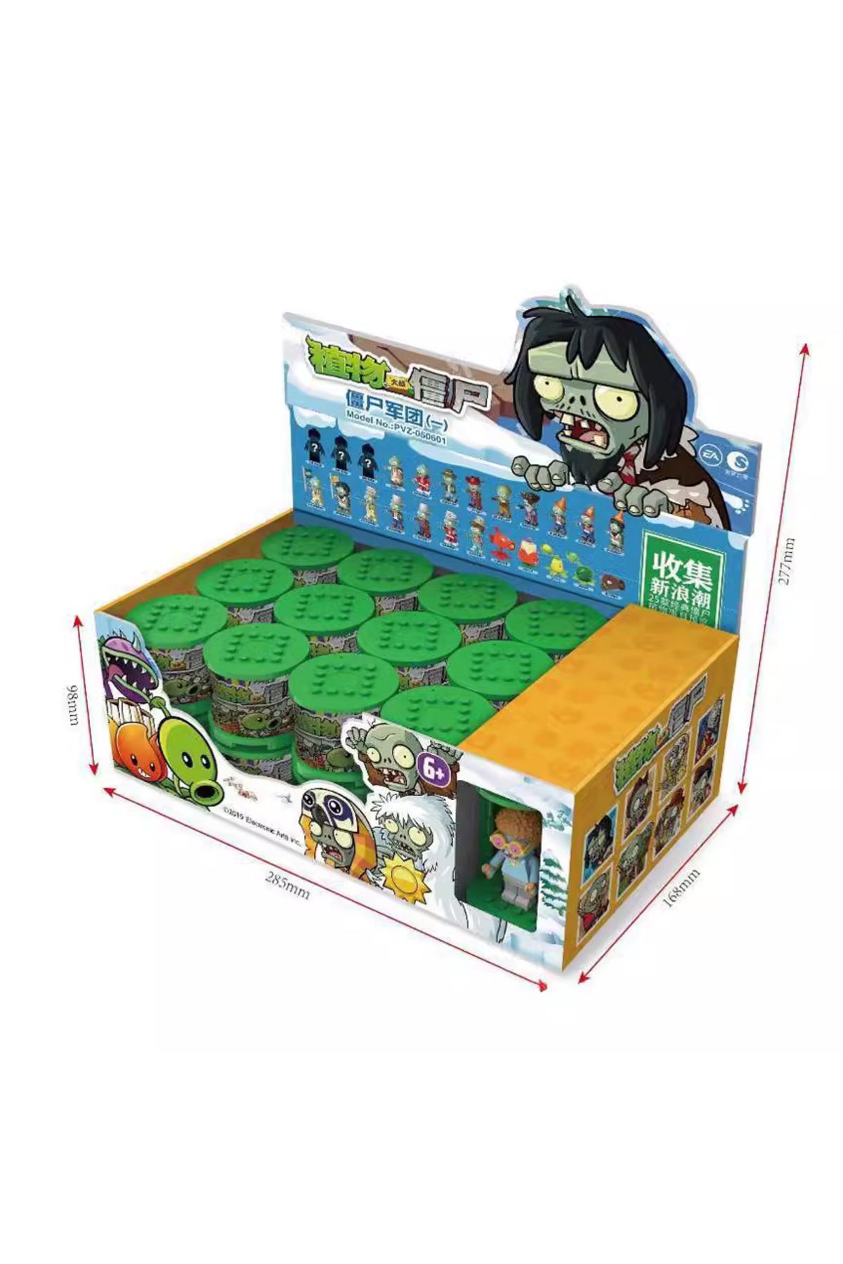 Choice-Plants Vs Zombies 2 Fire Peashooter Zombie Army Blind Box Game Scene Model 50 Styles Action Figur... 7