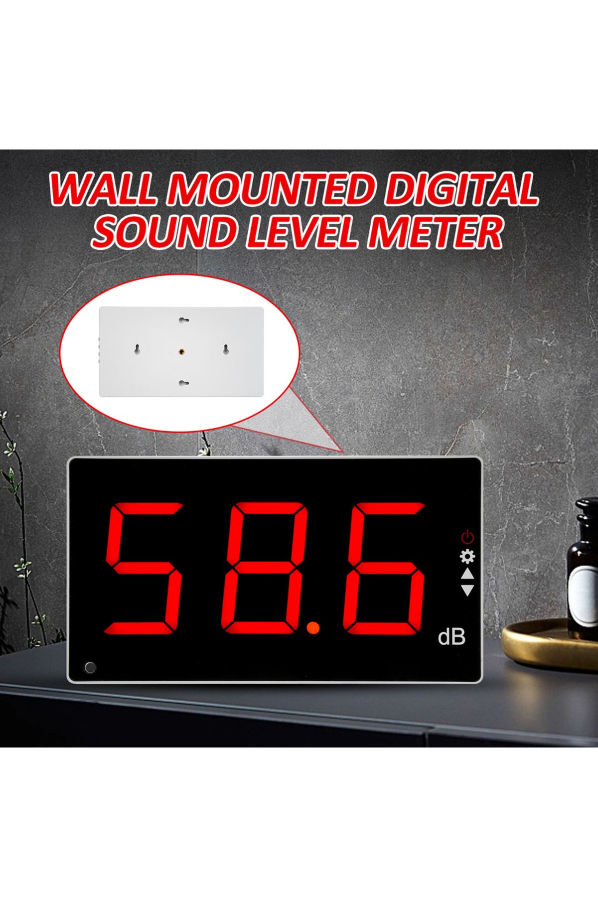 Choice-Sound Level Meter with Large LCD Screen Wall Mounted Digital Sound Level Meter Digital Noise Mete... 3