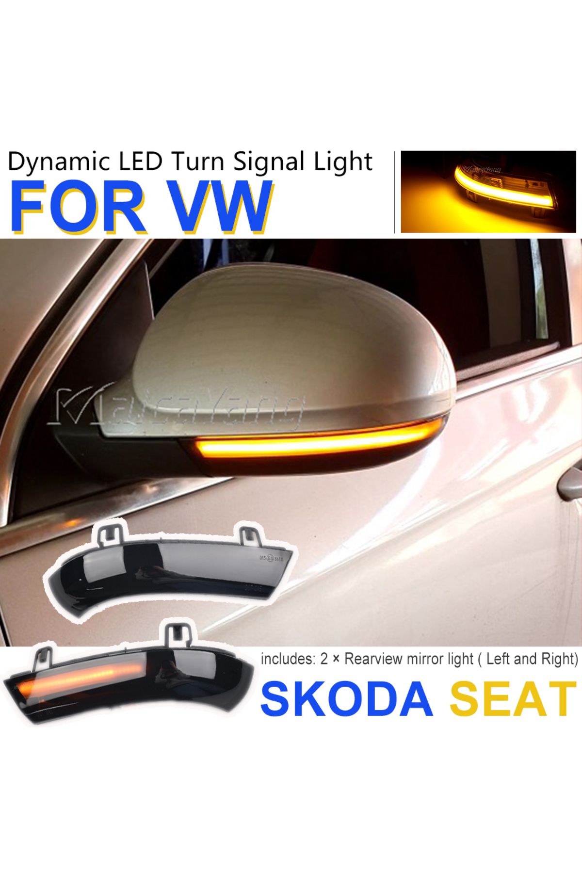Choice-LED Dynamic Turn Signal Light For VW Passat B6 GOLF 5 Jetta MK5 Passat B5.5 GTI V Sharan Flowing ... 6