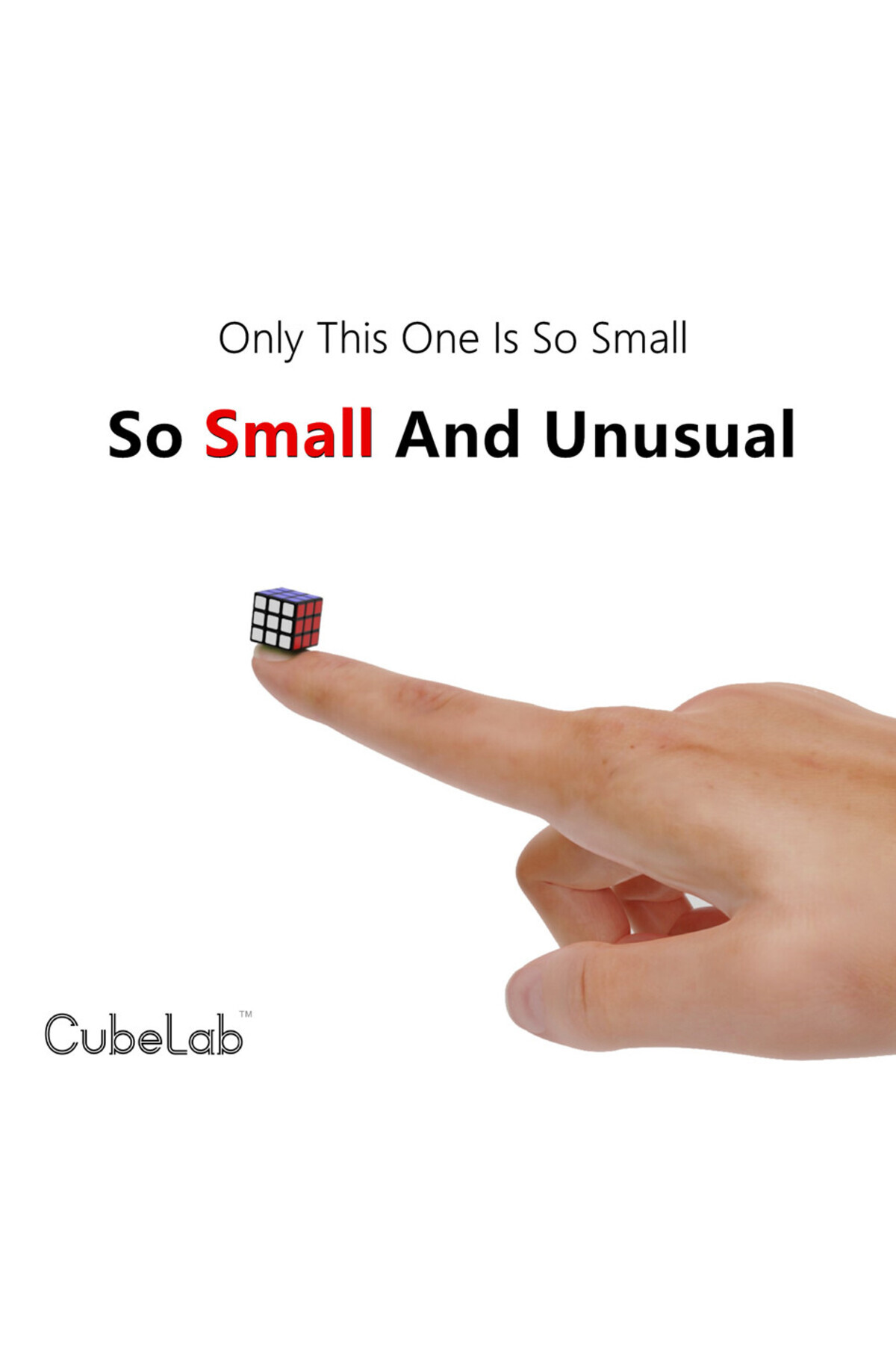 Choice-Cubelab 1cm Mini Magic Cube Tiny 3x3 Professional 1 CM Speed Cube Magic Cube Puzzle Blue Pink Bla... 2