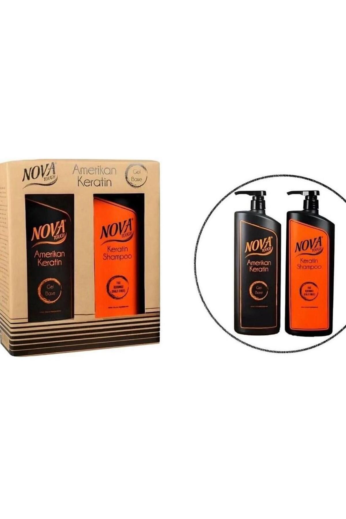 Nova Touch Brezilya Fönü Amerikan Keratin Set (Kokusuz-Dumansız) 1000ML+1000ML